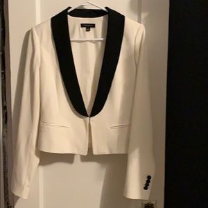 Black and white tuxedo blazer from Ann Taylor